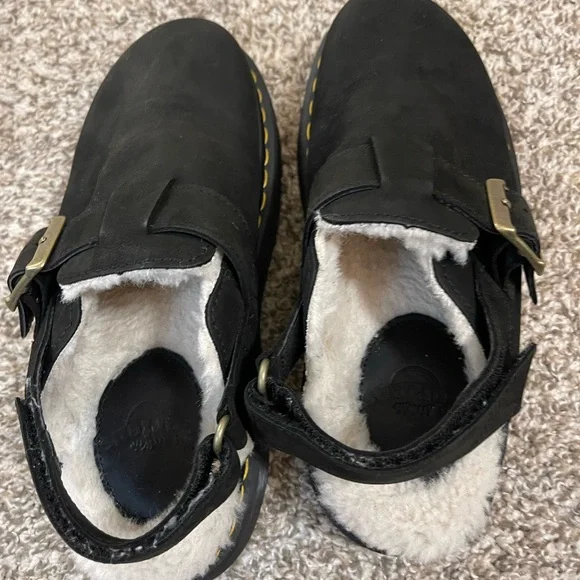 Dr Martens Jorge II Faux Fur Mules 8m/9w gently worn - Picture 4 of 5